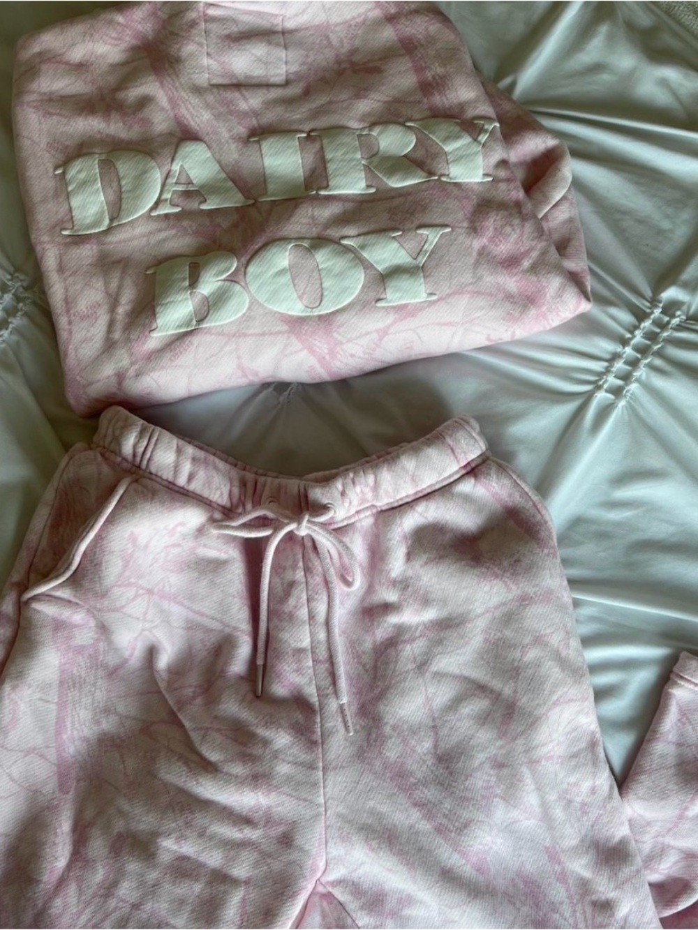 Dairy Boy Lifestyle Co. Pink Tie-Dye Sweatshirt